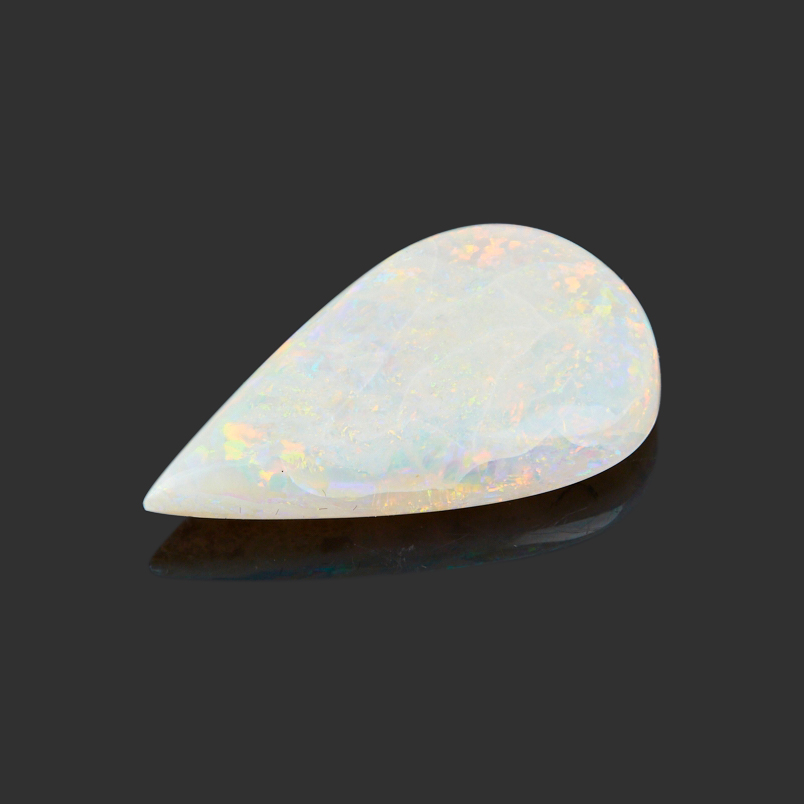 Кабошон опал благородный белый Эфиопия 25,7*15,5 мм