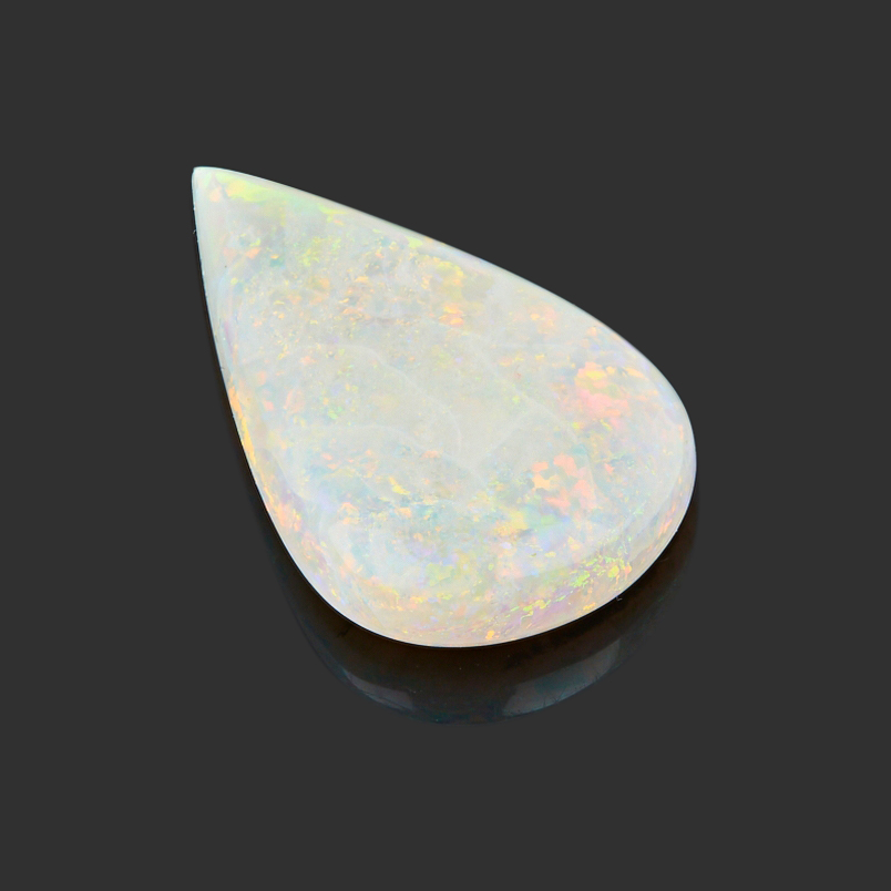 Кабошон опал благородный белый Эфиопия 25,7*15,5 мм