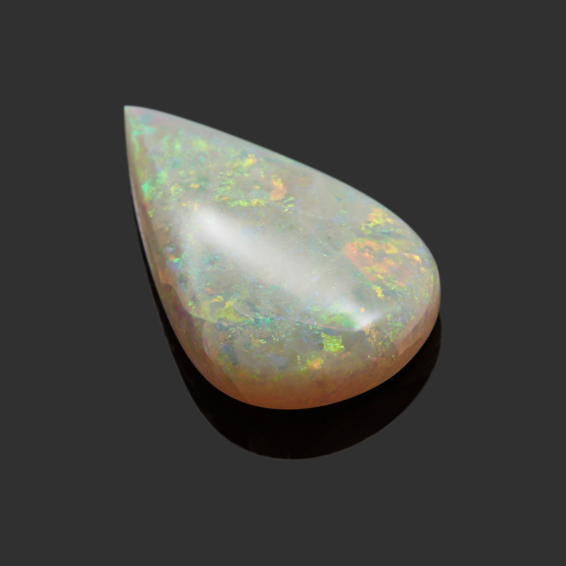 Кабошон опал благородный белый Эфиопия 25,7*15,5 мм