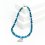 Бусы апатит синий Бразилия (сталь хир.) (колье) 8 мм 40 см (+7 см)