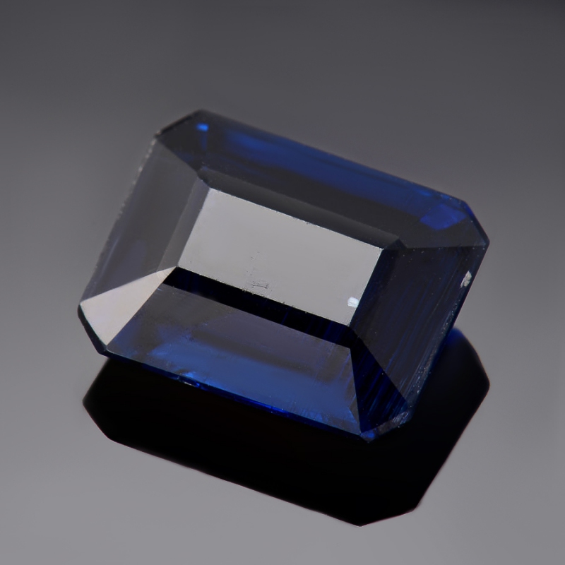 Огранка кианит синий Непал багет (1&nbsp;шт) 7*9&nbsp;мм