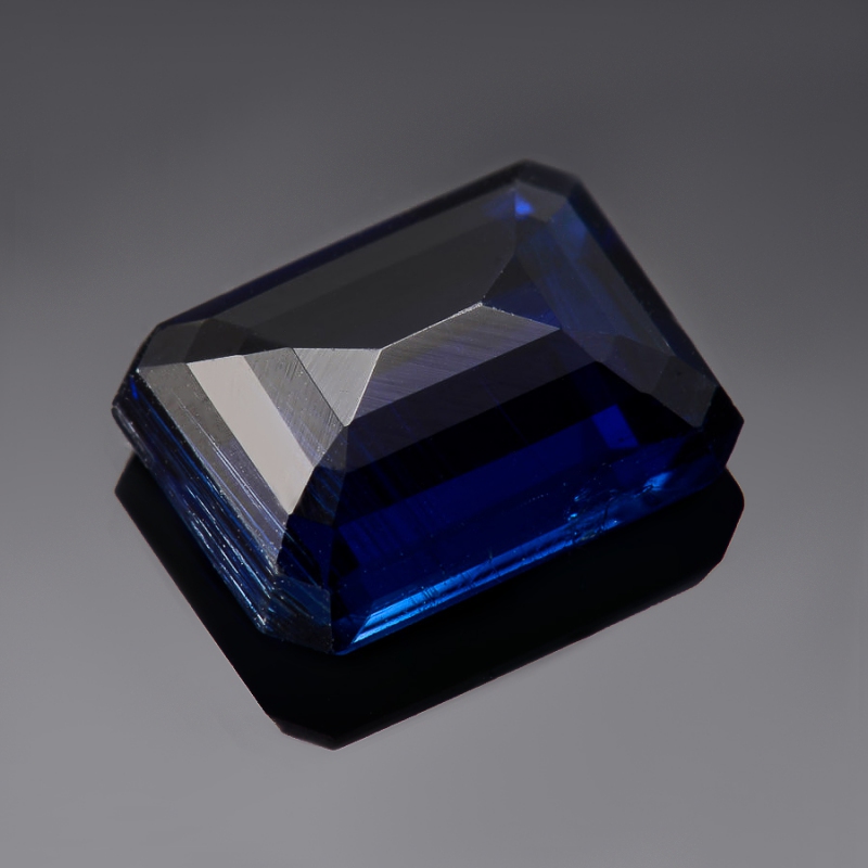 Огранка кианит синий Непал багет (1&nbsp;шт) 7*9&nbsp;мм