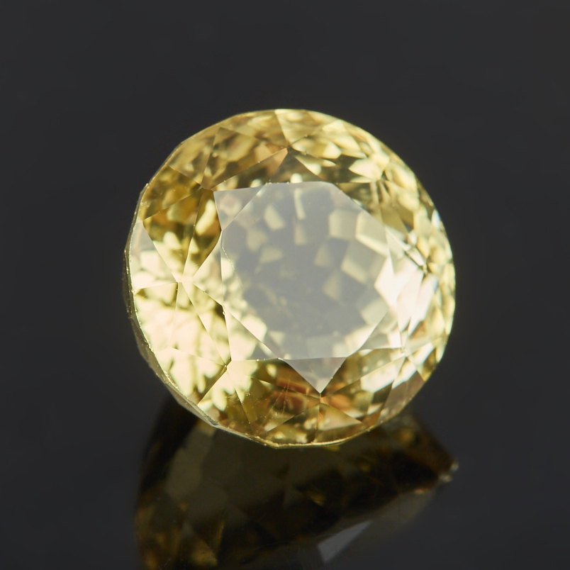 Огранка цитрин Бразилия круглая 13&nbsp;мм