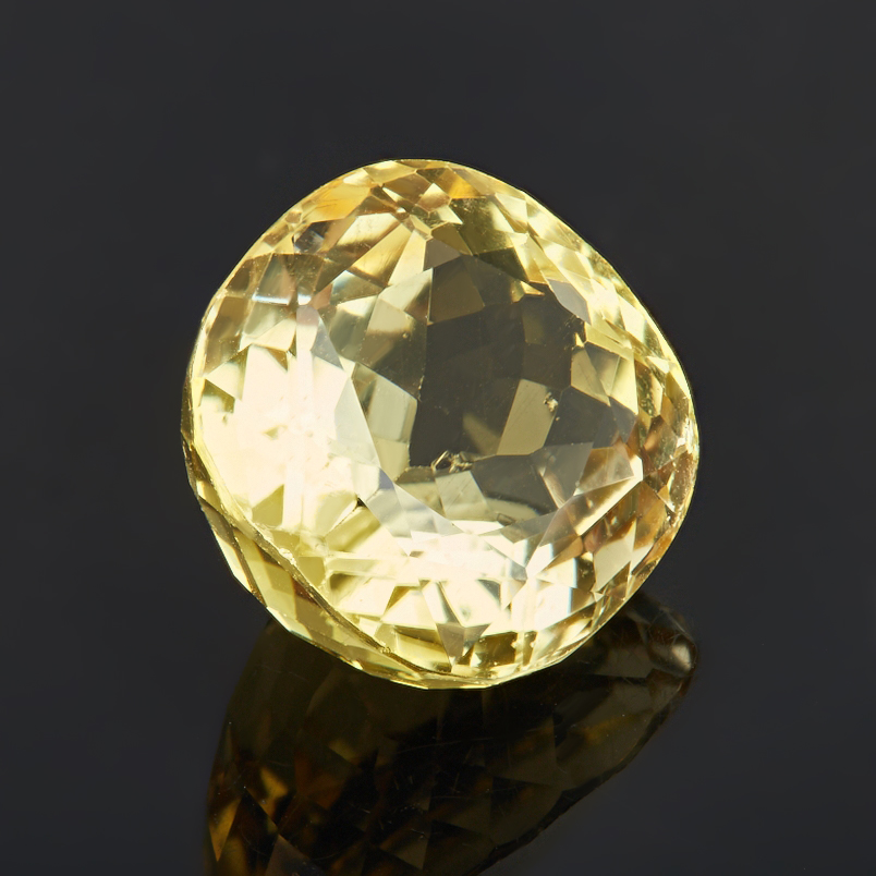 Огранка цитрин Бразилия круглая 17,8 мм