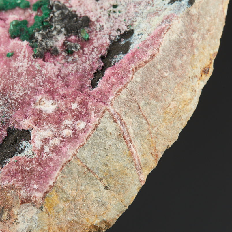 Образец кобальтокальцит с малахитом Конго (12-16&nbsp;см)