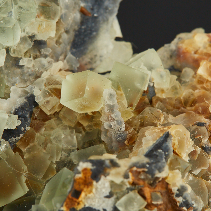 Друза флюорит Китай 9-12&nbsp;см