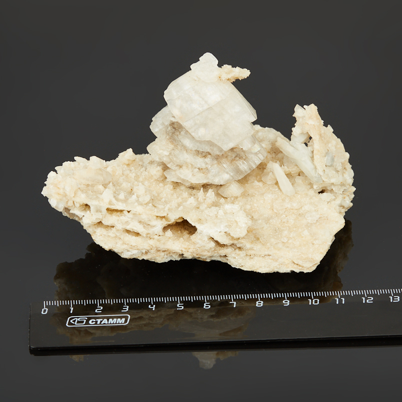 Друза микс кальцит, кварц (12-16&nbsp;см)