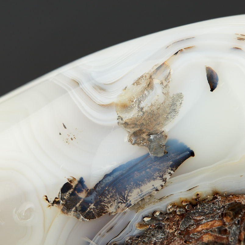 Стела агат серый Мадагаскар (7-12&nbsp;см)