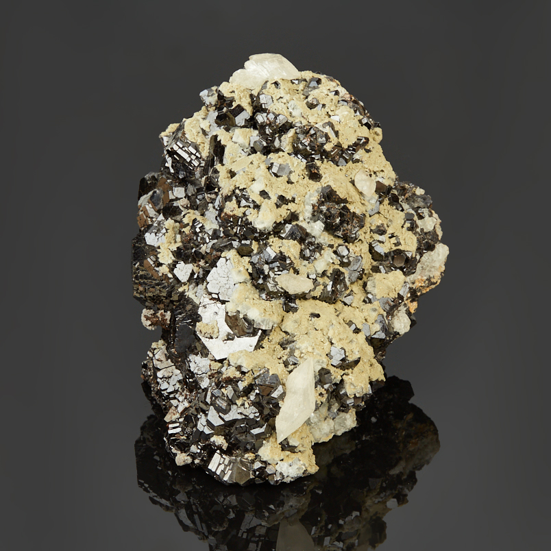 Образец микс кальцит, сфалерит, оптический флюорит 9-12&nbsp;см