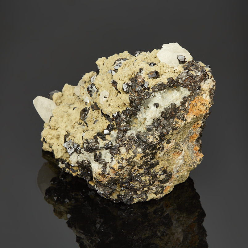 Образец микс кальцит, сфалерит, оптический флюорит 9-12&nbsp;см