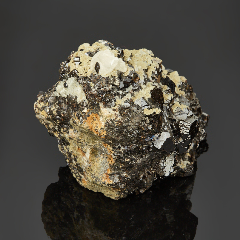 Образец микс кальцит, сфалерит, оптический флюорит 9-12&nbsp;см