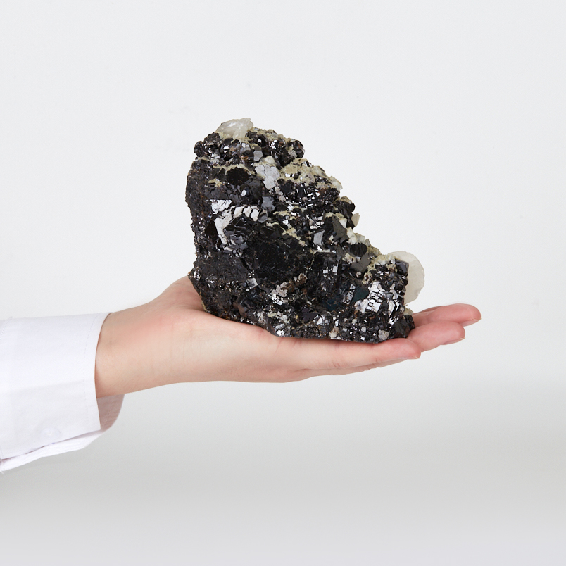 Образец микс кальцит, сфалерит, оптический флюорит 9-12&nbsp;см