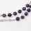 Бусы аметист Бразилия (сталь хир.) (колье) длинные 12 мм 106 см (+7 см)