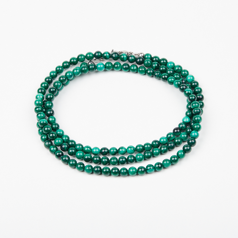 Цепь для очков малахит Конго (сталь хир.)