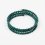 Браслет малахит Конго (биж. сплав, сталь хир.) пружина 4 мм 18 см (регулируемый)
