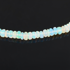 Бусы опал благородный желтый Эфиопия (сталь хир.) 42 см (+7 см)