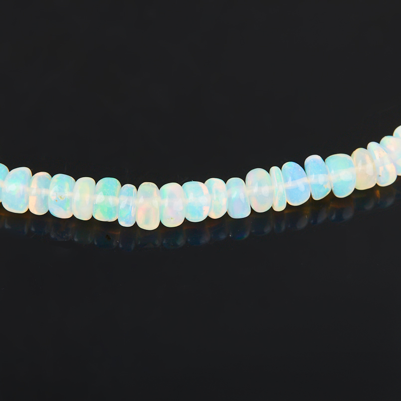 Бусы опал благородный желтый Эфиопия (сталь хир.) 42 см (+7 см)