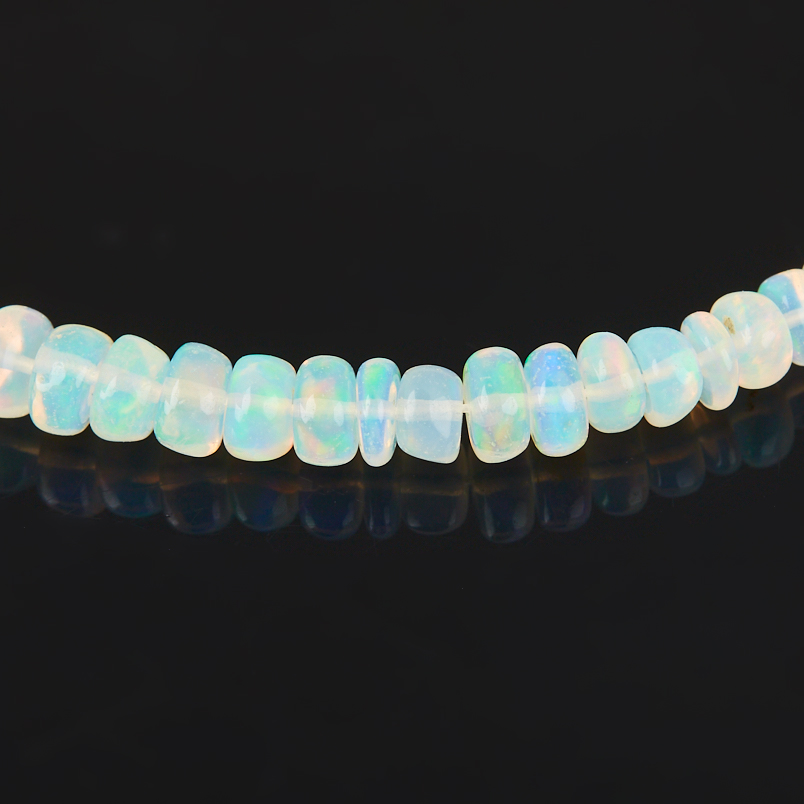 Браслет опал благородный желтый Эфиопия (сталь хир.) 16 см (+3 см)