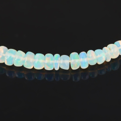 Браслет опал благородный желтый Эфиопия (сталь хир.) 17 см (+3 см)