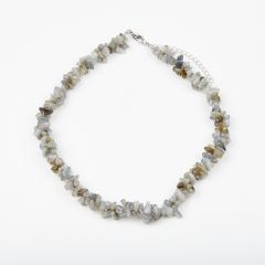 Бусы лабрадор Мадагаскар (сталь хир.) (жгут) 46 см (+7 см)