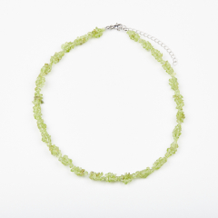 Бусы хризолит США (жгут) 46 см (+7 см) (сталь хир.)