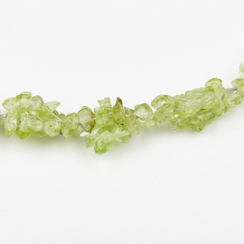 Бусы хризолит США (жгут) 46 см (+7 см) (сталь хир.)