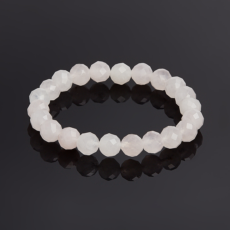 Браслет розовый кварц Мадагаскар огранка 8 мм 18 см