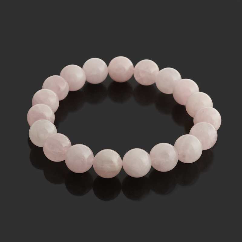 Браслет розовый кварц Бразилия 10 мм 16 см