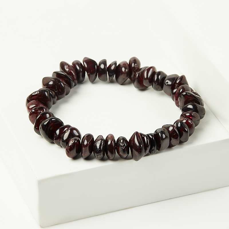 Браслет гранат альмандин Индия 18 см