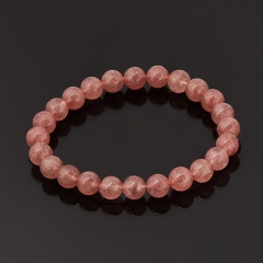 Браслет авантюрин красный Бразилия 8 мм 18 см