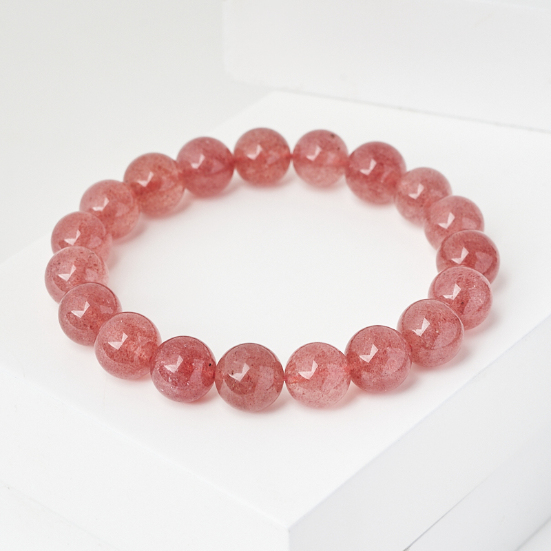 Браслет авантюрин красный Бразилия 10 мм 18 см