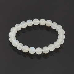 Браслет лунный камень (адуляр) Индия 8 мм 18 см