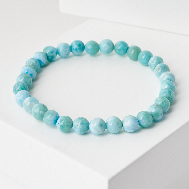 Браслет ларимар Доминиканская Республика 6 мм 18 см