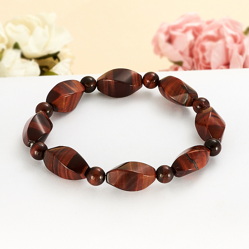 Браслет бычий глаз ЮАР 6&nbsp;мм 18&nbsp;см