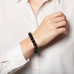 Браслет тигрово-соколиный глаз ЮАР 12 мм 19 см