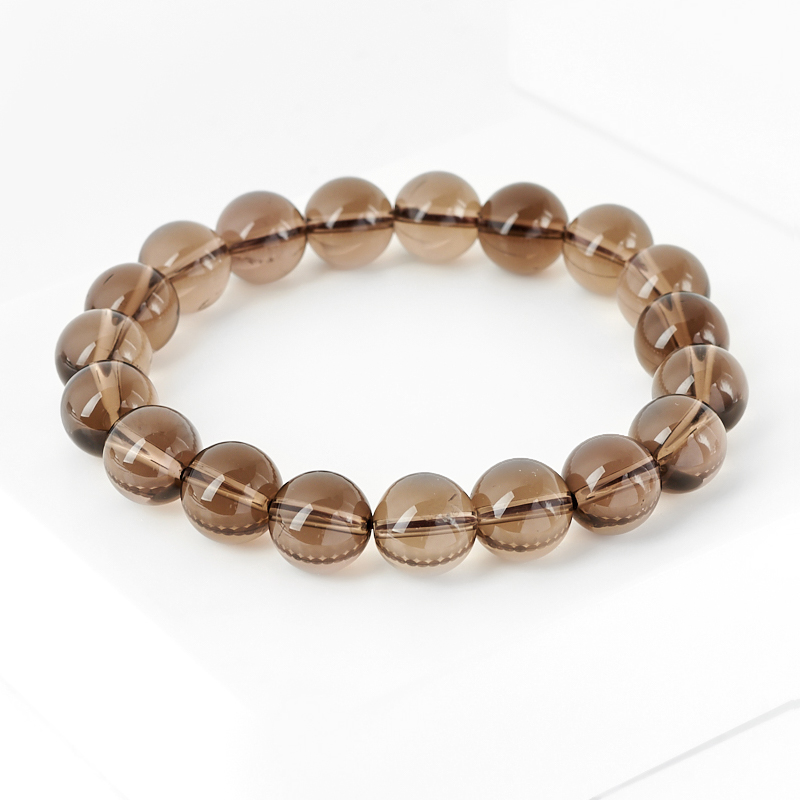 Браслет раухтопаз Бразилия 10 мм 16 см