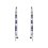 Серьги лазурит Афганистан (сталь хир.)