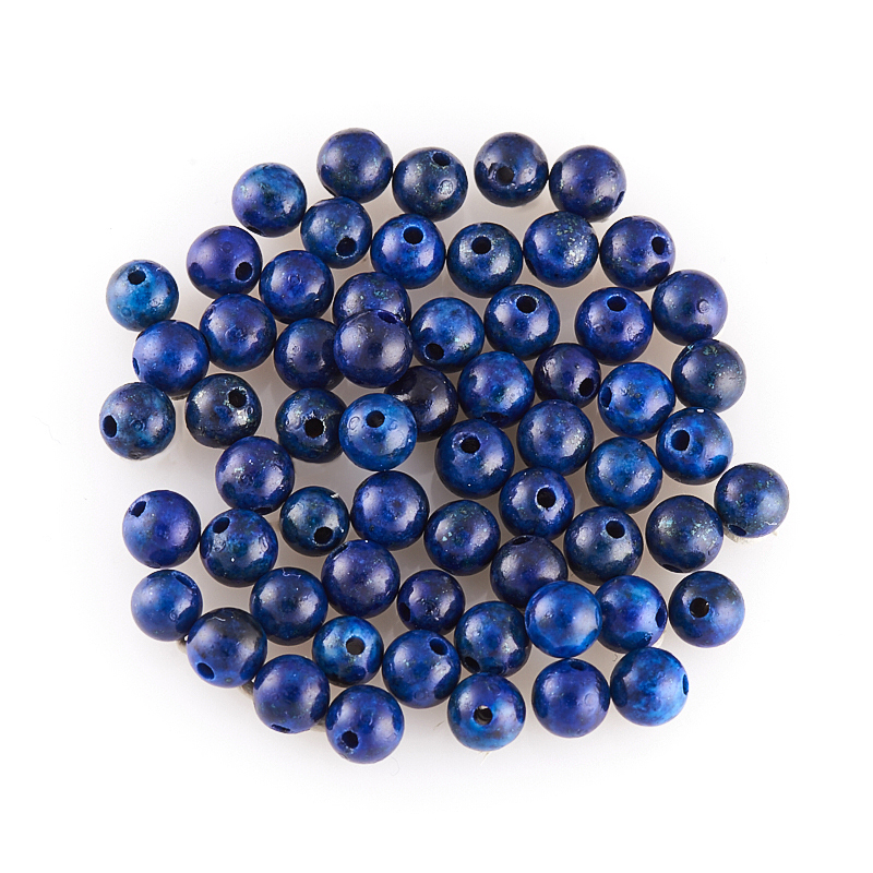 Бусина лазурит Афганистан шарик 4&nbsp;мм (1&nbsp;шт)