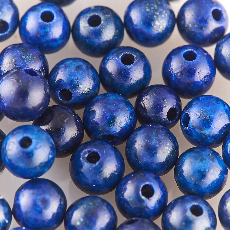 Бусина лазурит Афганистан шарик 4&nbsp;мм (1&nbsp;шт)