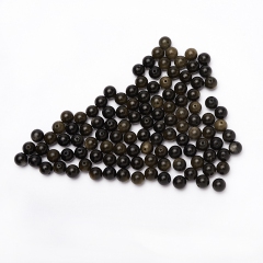 Бусина обсидиан золотистый Мексика шарик 6 мм (1 шт)