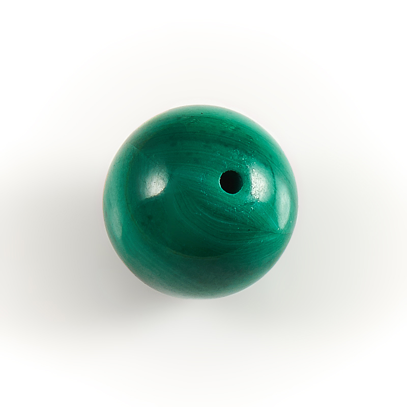 Бусина малахит Конго шарик 10 мм (1 шт)