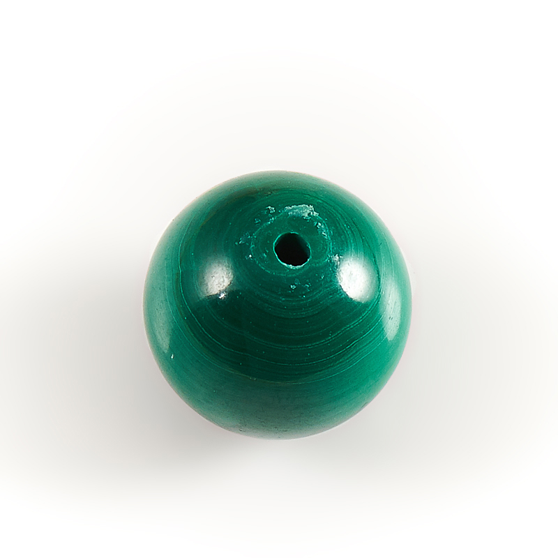 Бусина малахит Конго шарик 10 мм (1 шт)