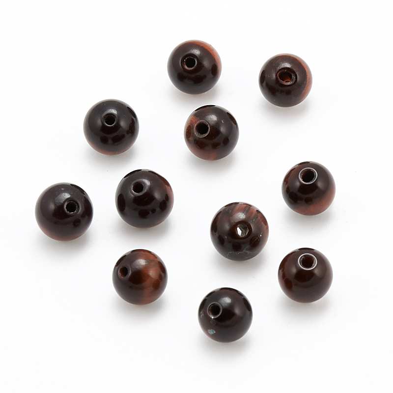 Бусина бычий глаз ЮАР шарик 6 мм (1 шт)