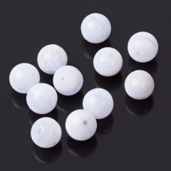 Бусина агат голубой Намибия шарик 6 мм (1 шт)