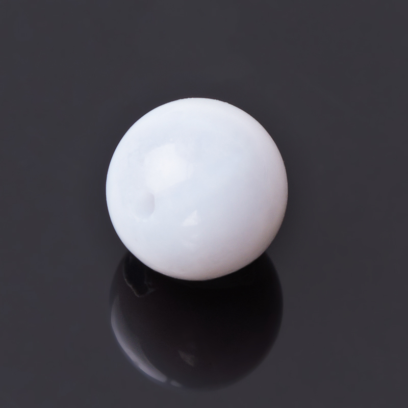 Бусина агат голубой Намибия шарик 6 мм (1 шт)