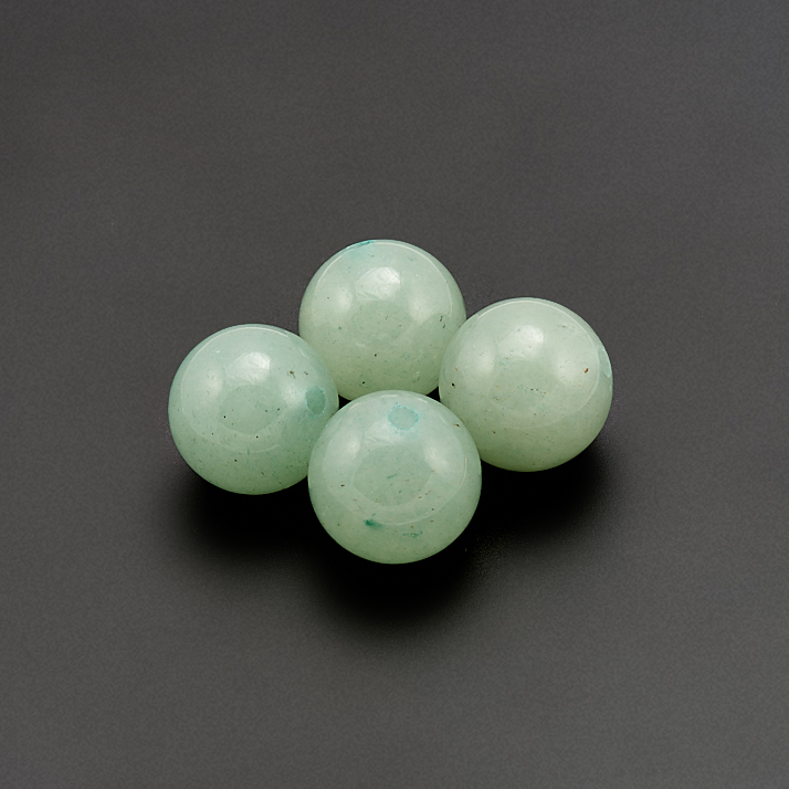 Бусина авантюрин зеленый Зимбабве шарик 8 мм (1 шт)