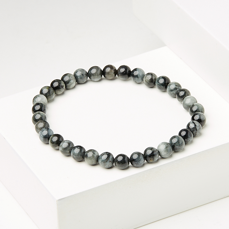 Браслет кошачий глаз (кварцевый) ЮАР 6 мм 18 см