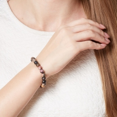 Браслет родонит Россия 8 мм 18 см