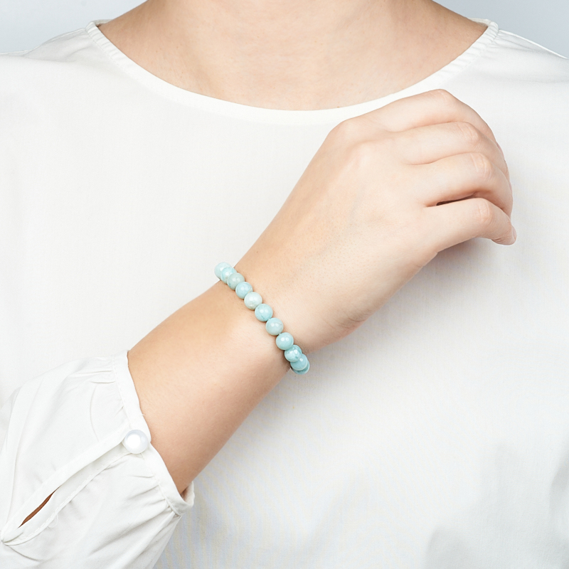 Браслет ларимар Доминиканская Республика 8 мм 18 см