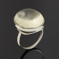 Кольцо цитрин Бразилия (нейзильбер) размер 17,5